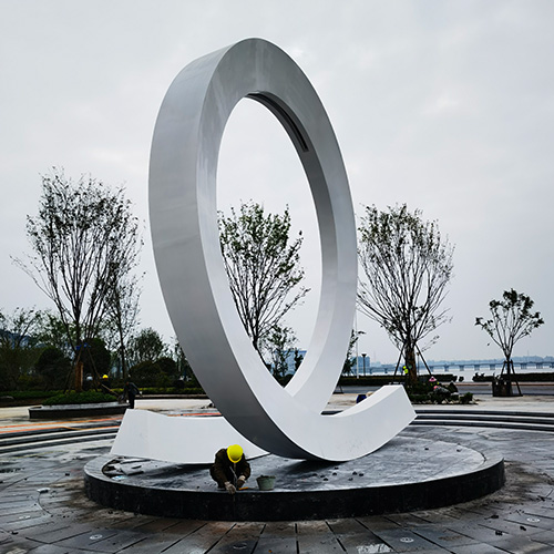 不锈钢数字水幕效果